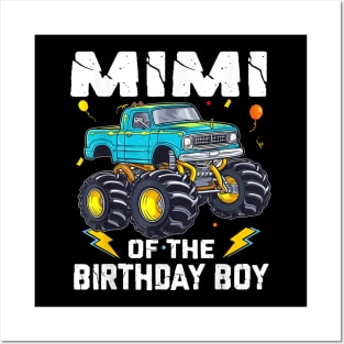 Mimi Of The Birthday Boy Monster Truck Bday Family Posters and Art
